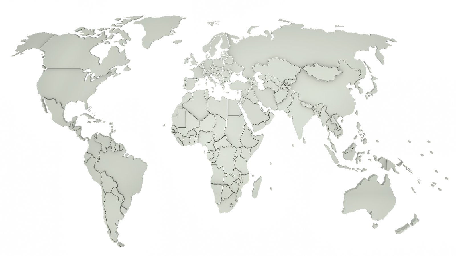 World map and routes